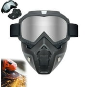 Special Mask for Welding and Cutting,Welding Mask Auto Darkening,Large Viewing Welding Hood, Detachable,Anti-Ultraviolet Radiation,Anti-Fog HD with Auto Darkening Goggles